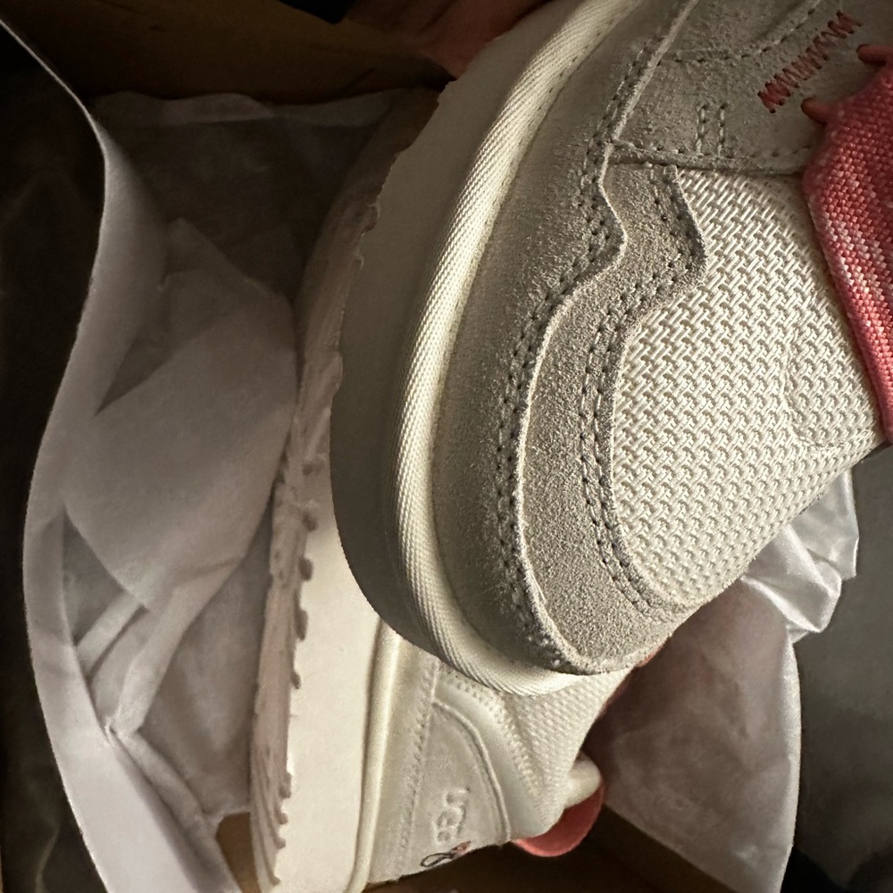 UGG White and Pink Sneakers - Picture 5 of 6